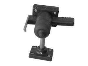Right Hand Door Stop with Floor Mount (Black)
