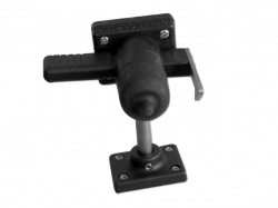 Left Hand Door Stop with Floor Mount (Black)