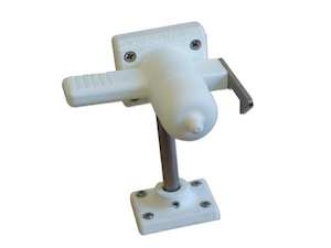 Left Hand Door Stop with Floor Mount(White)