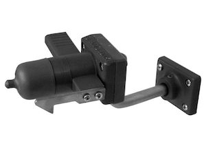Left Hand Door Stop with Wall Mount (Black)