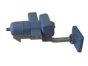 Left Hand Door Stop with Wall Mount (Grey)