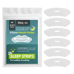 Nasal Masks: Sleepco Mouth Tape Strips for Snoring & Nasal Mask Use. 120 Pieces Ellipse Shape