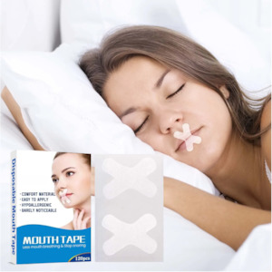 Sleepco Mouth Tape Strips for Snoring & Nasal Mask Use. X-Type 120 Pieces