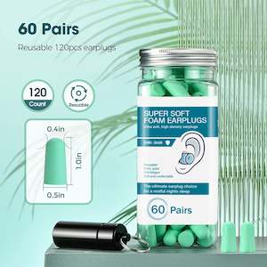 Sleep Comfort: Sleepco EarPlugs for Sleeping: 60 Pack