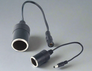 Travel Items: Car Cigarette Lighter to 2.1mm DC Barrel Adapter – Male/Female