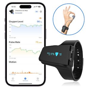 Oximeters Sleep Tracking Devices: Viatom O2 Max Oximeter SPO2 for oxygen saturation