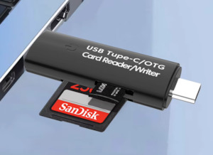 Cpap Accessories: 2 in 1 SD & Micro SD Card Reader USB and USB C