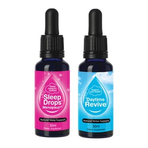 Products: SleepDrops Menopauzzz and Daytime Revive