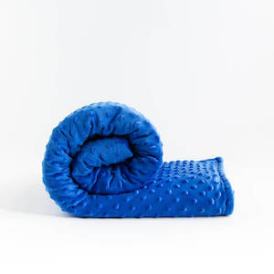 Products: Kids Weighted Blanket - Blue Mink with Sensory Dots
