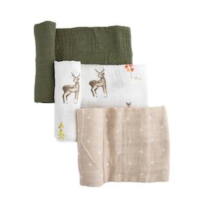 Sleep: 3pk Cotton Muslin Swaddle
