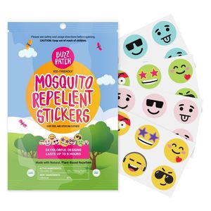 Safety Sun Skin Ears Eyes: The Natural Patch - BuzzPatch Mosquito Repellent Patches