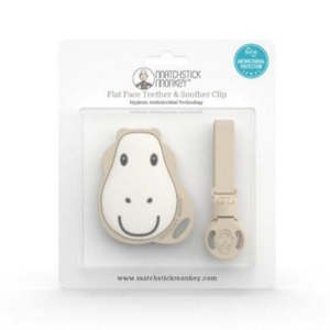 Matchstick Monkey: Matchstick Monkey - Flat Face Teether & Soother Clip