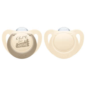 Soothers: NUK for Nature Silicone Soother Twin Pack