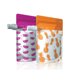 Cherub Baby: Cherub Baby - On The Go Food Pouches LARGE 10 Pack