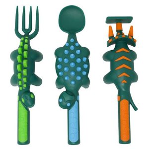 Constructive Eating: Constructive Eating - Dinosaur 3 Piece Cutlery Package
