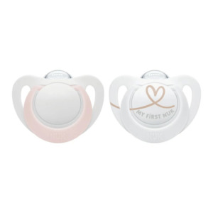 Nuk: NUK Star Silicone Soother Twin Pack - Blue | Pink