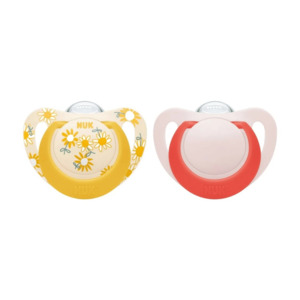NUK Star Silicone Soother Twin Pack