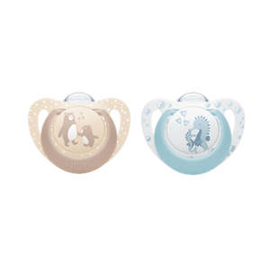 Sleep Aids: Nuk - First Choice Silicone Soother Twin Pack
