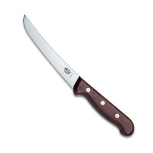 Boning Knives: Victorinox Boning Knife, 15cm Curved Wide Blade, Rosewood Handle