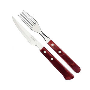 Churrasco Spanish Steak Cutlery 12 Piece Set - Red
