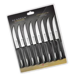 Cimeter Steak Knives: Scanpan Microsharp-8 Piece Steak Knife Set