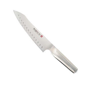 Global Ni GN-002 Oriental Cooks Knife Fluted Blade 20cm