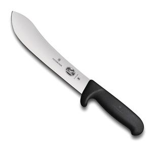 Victorinox Butchers Knife - 20cm, Safety Grip, Black Handle