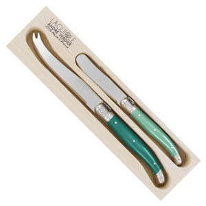 Andre Verdier - 2 Piece Cheese Knife Set - Green Colour