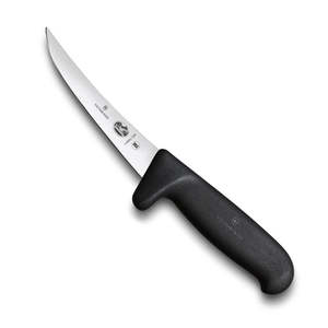 Victorinox Knives: Victorinox Fibrox Boning Knife - 12cm Blade, Black Safety Handle