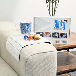 Slinky Sofa Table White Single (includes bumpers)