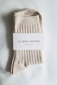 Le Bon Shoppe: Le Bon Shoppe Her Socks Cotton - Porcelain