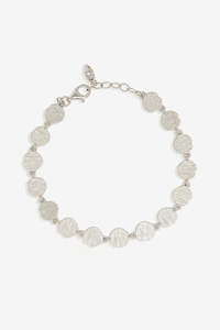 Bracelets: By Charlotte Woven Light Coin Bracelet - Silver