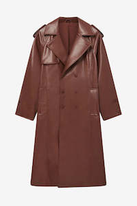 House Of Sunny: House Of Sunny Montague Trench - Chestnut