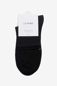Womens Socks: La Tribe Essential Sock - Black