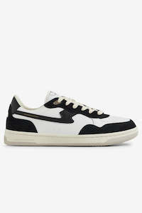 S W C: S.W.C Pro Cup 01 S-Strike Leather - Black White