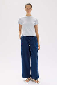 Sale: Assembly Avery Short Sleeve Tee - Blue Haze