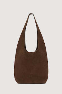 Womens Bags: Assembly Suede Hobo Bag - Amaro