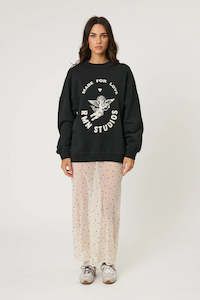 Remain Lovestruck Crew - Washed Black