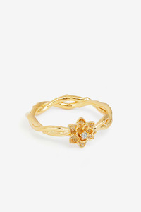 By Charlotte: By Charlotte Bloom Within Lotus Ring - Gold