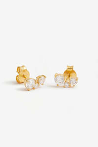 By Charlotte Whispers Of Love Stud Earrings - Gold