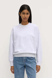 Womens Sweats Hoodies: Assembly Atelier Logo Fleece - Heather Grey