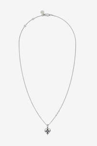 Stolen Girlfriends Club Celestial Heart Necklace - Silver