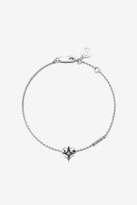 Bracelets: Stolen Girlfriends Club Celestial Heart Bracelet - Silver