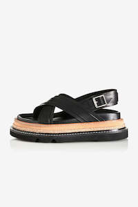 Alias Mae: Alias Mae Veena Sandal - Black
