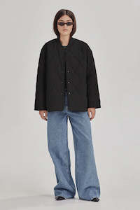 Commoners Quilted Jacket - Black