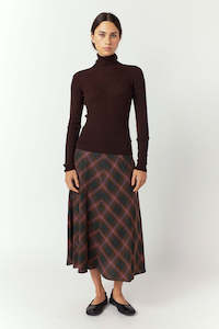 Sylvester Plaid Skirt - Mocha