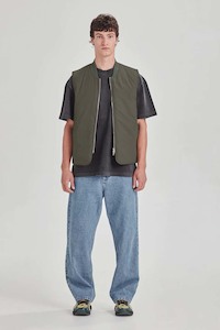 Commoners Mens Padded Vest - Olive