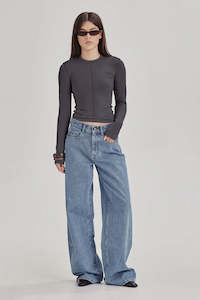 Womens Sale: Commoners Reverse LS - Graphite