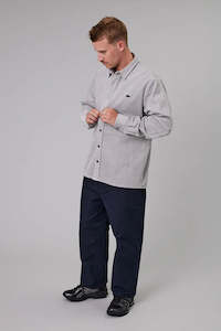 Just Another Fisherman Boxy Ripple Shirt - Grey