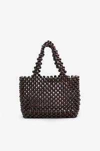La Tribe Bonbon Beaded Bag - Brown